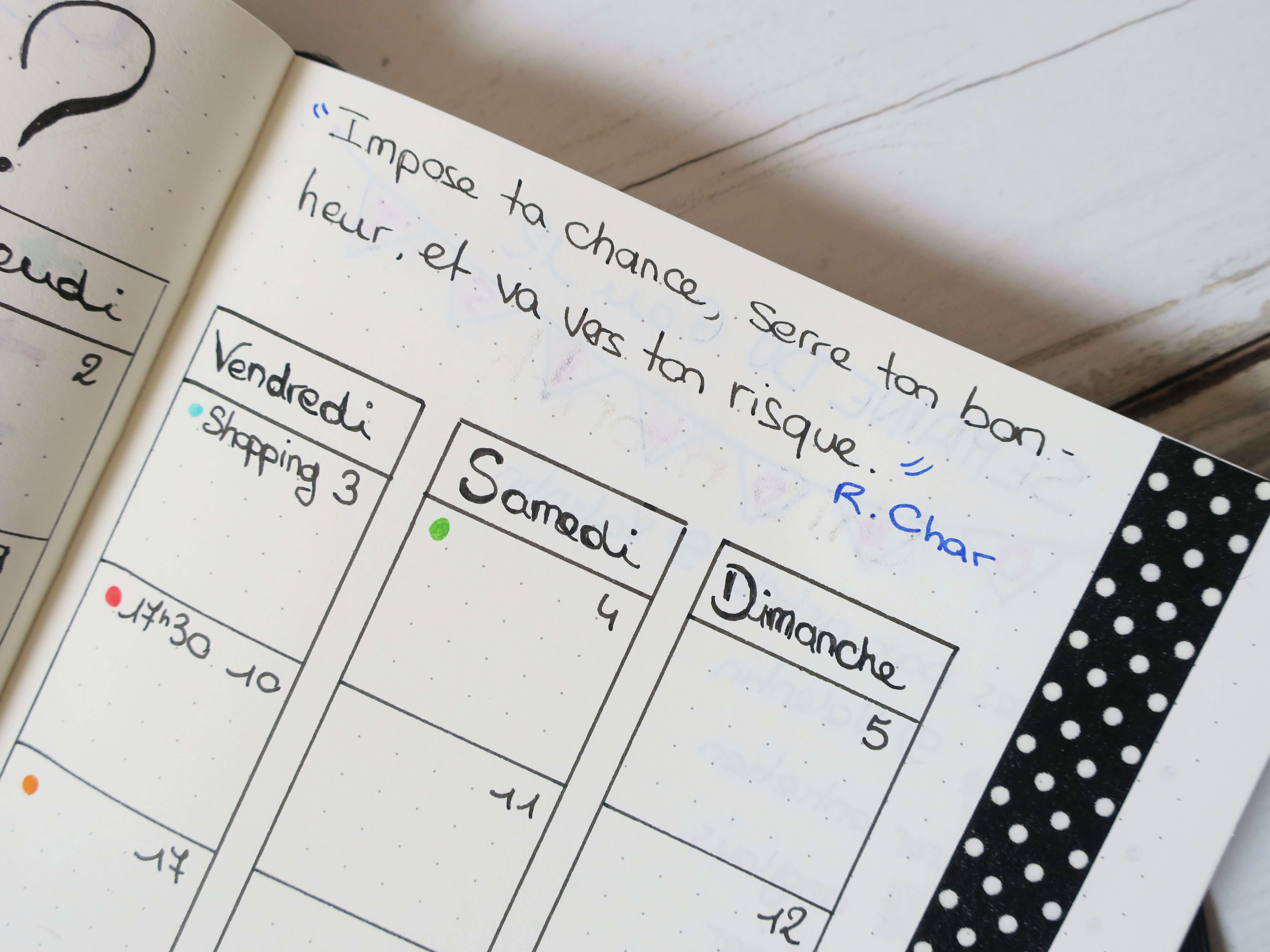 Bullet journal février