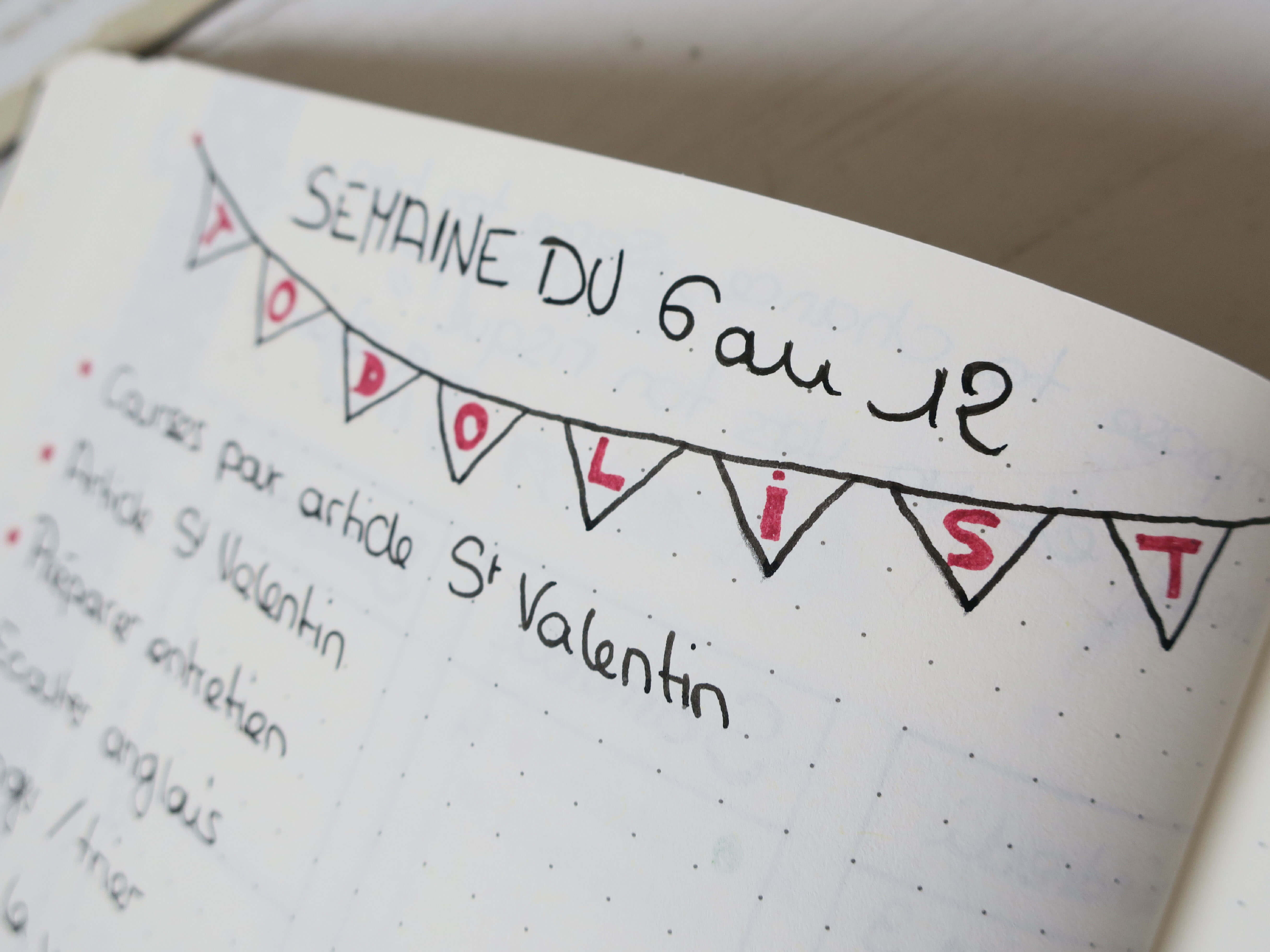 Bullet journal février