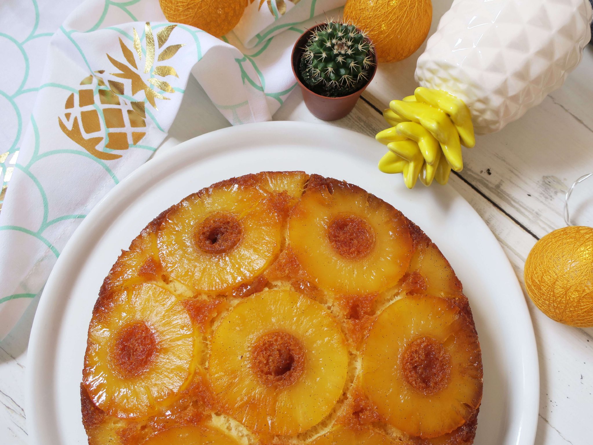 Recette de gâteau à l&amp;#39;ananas caramélisé avec une pointe de vanille