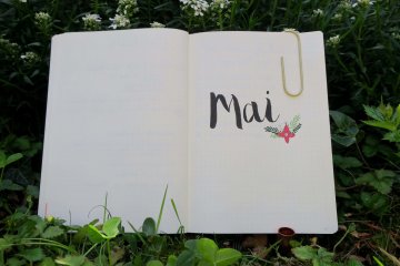 DIY bullet journal mai