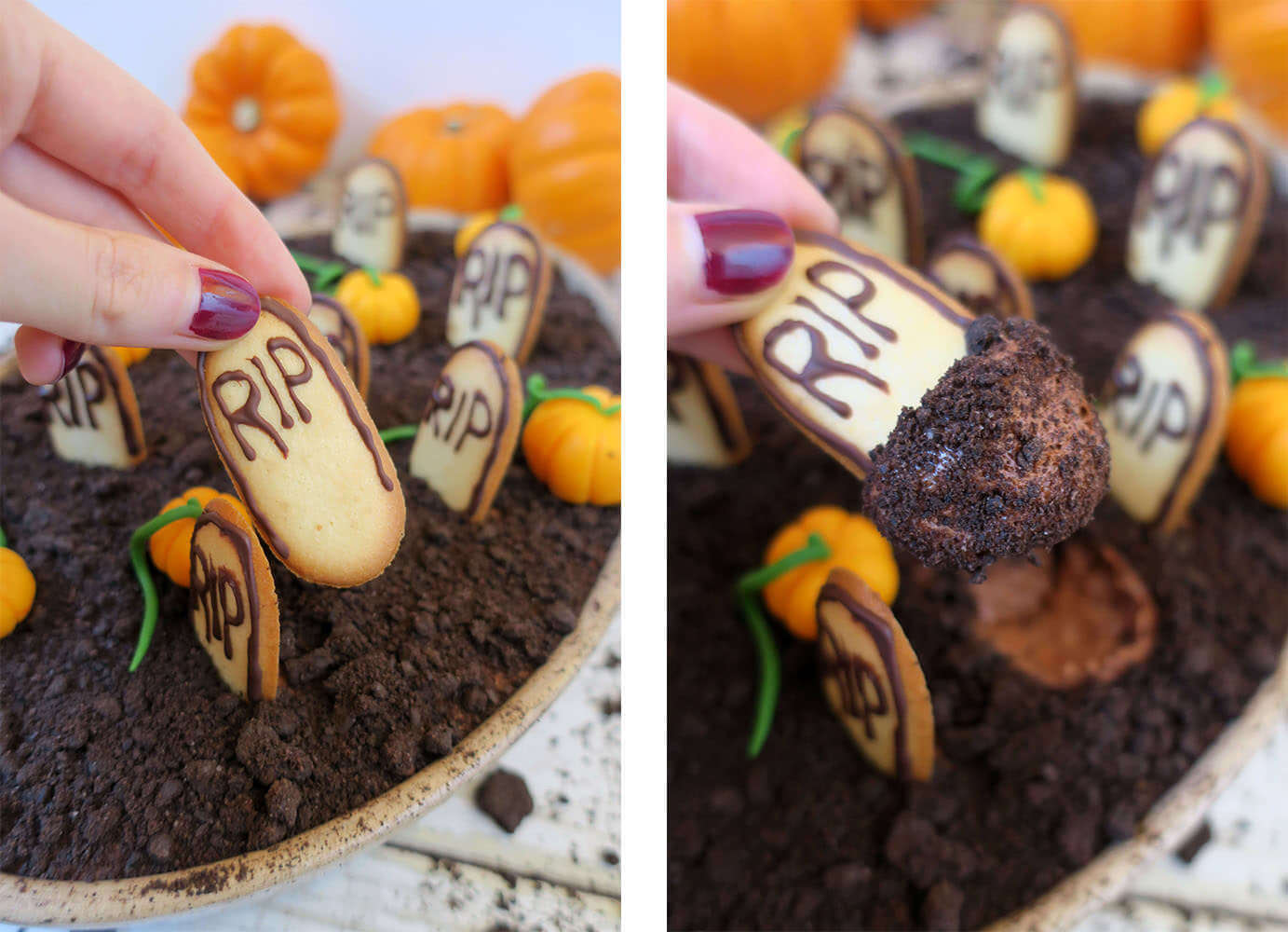 mousse au chocolat halloween