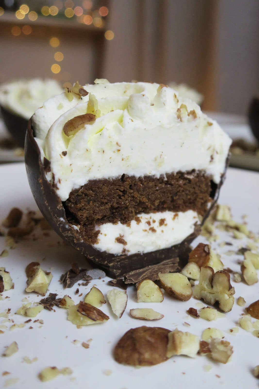 brownie demi sphère en chocolat