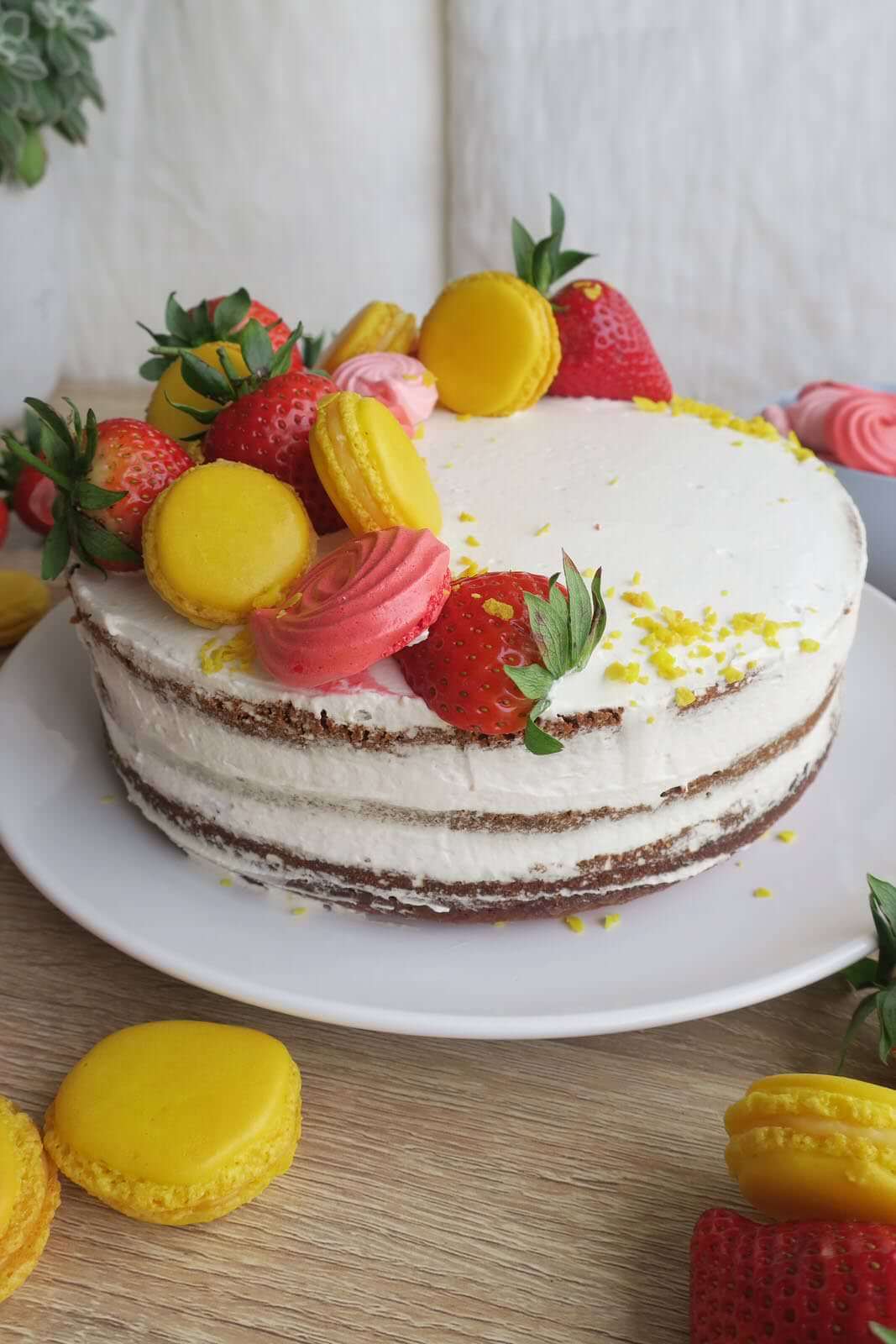 layer cake aux fraises