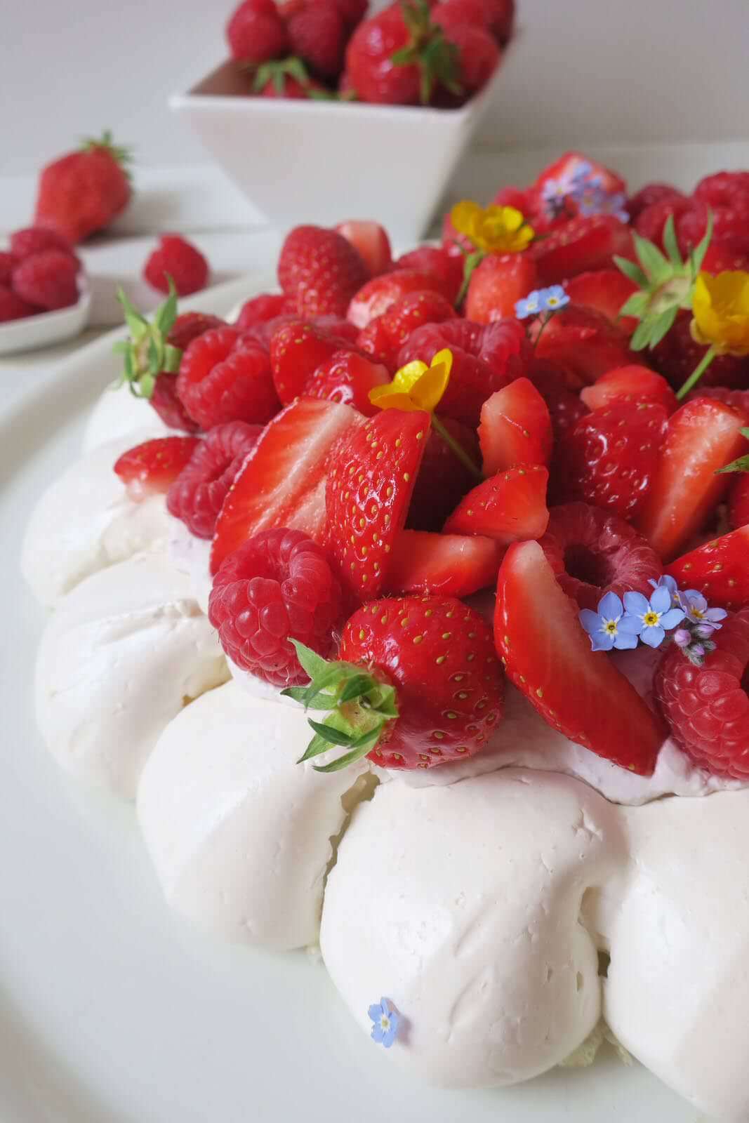 pavlova aux fruits rouges