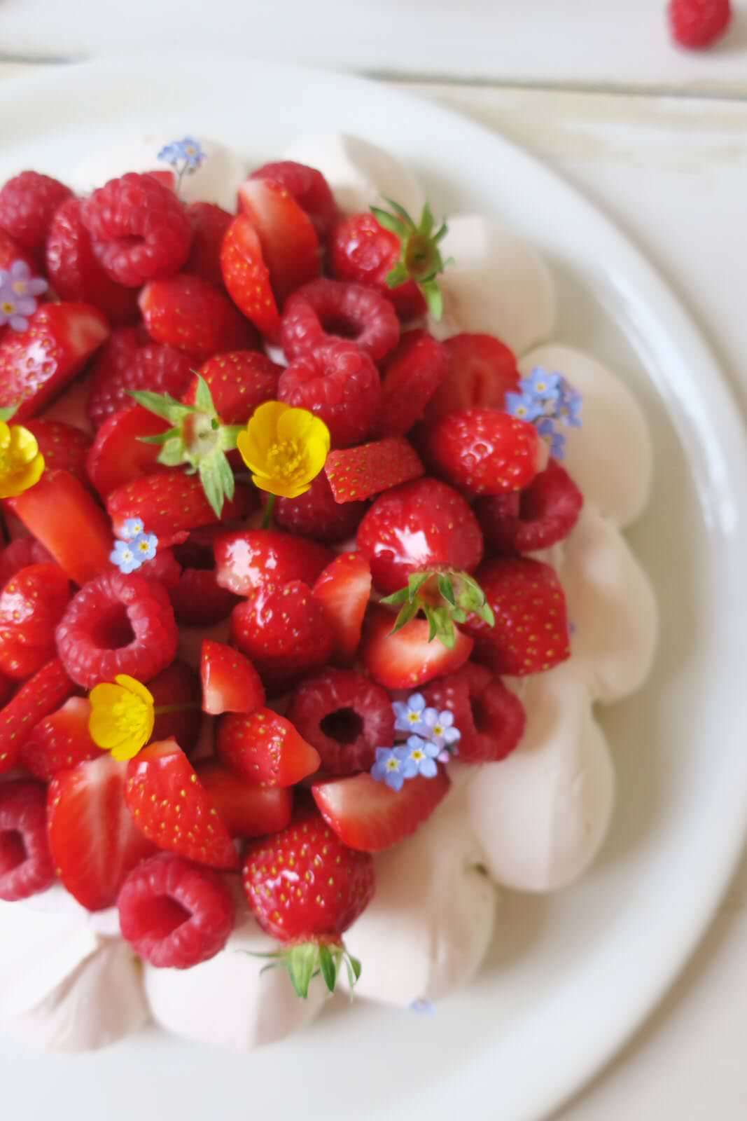 pavlova aux fruits rouges