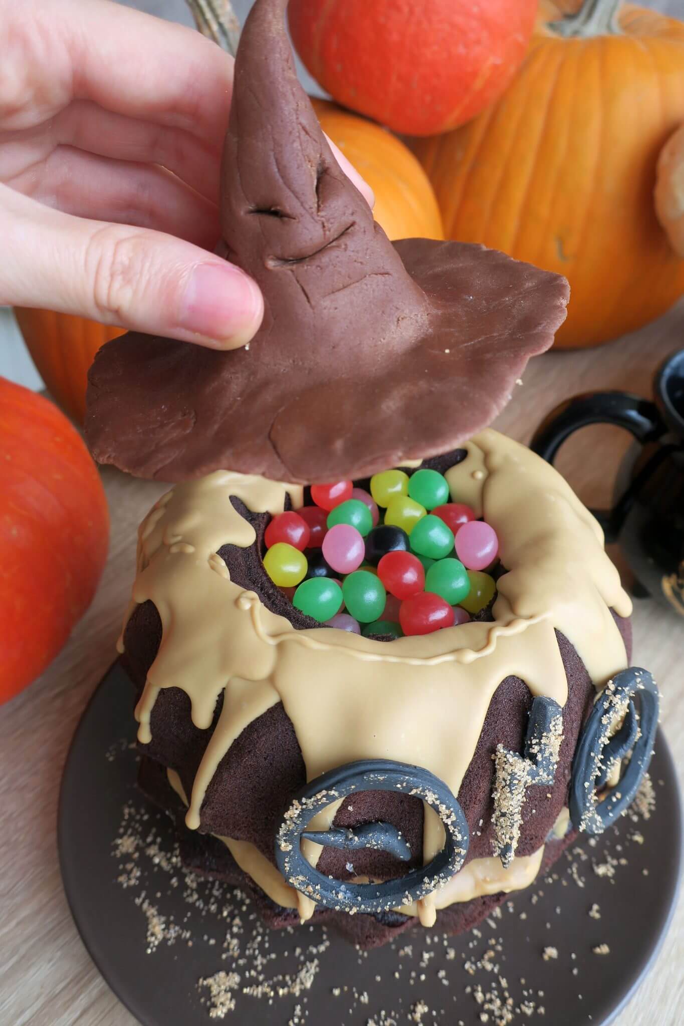 molly cake au chocolat halloween harry potter