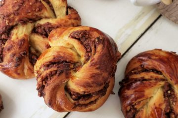 recette brioche chocolat pralin