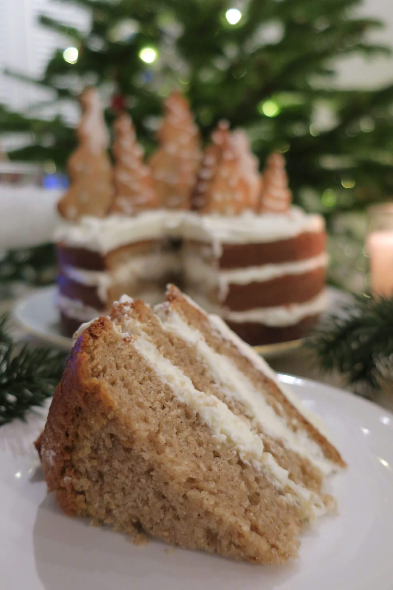 layer cake de Noël à la cannelle