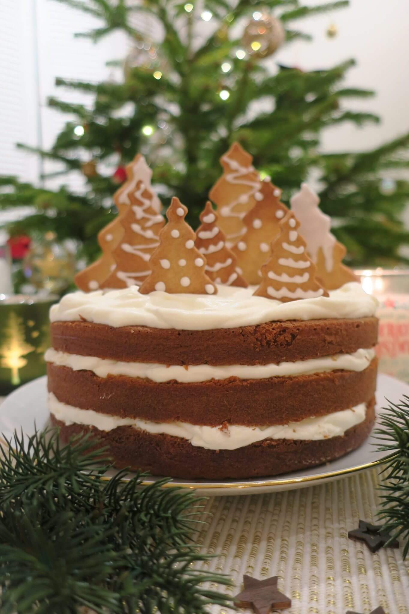 layer cake de Noël à la cannelle