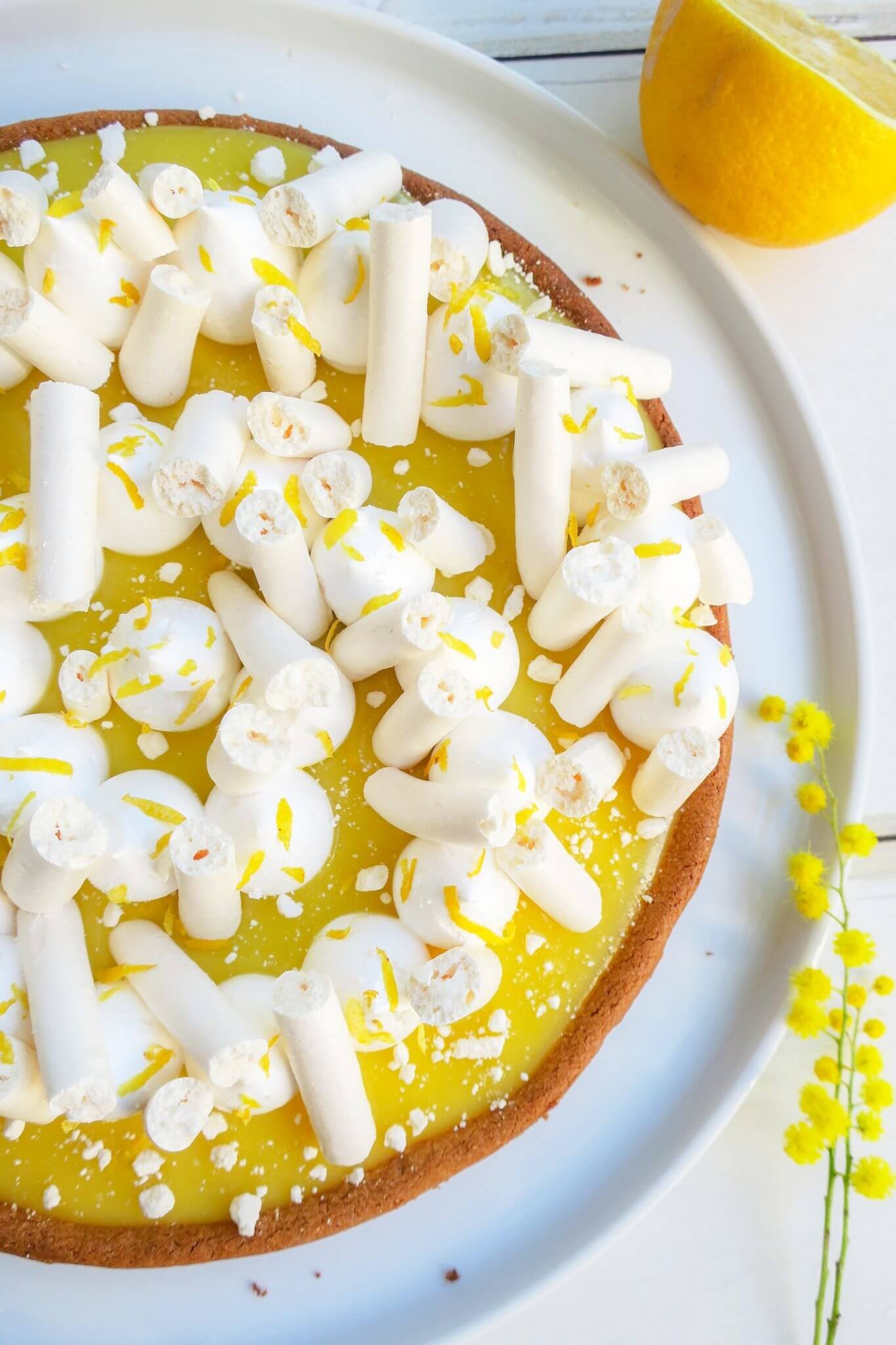 tarte au citron meringuée