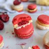 macaron vanille framboise