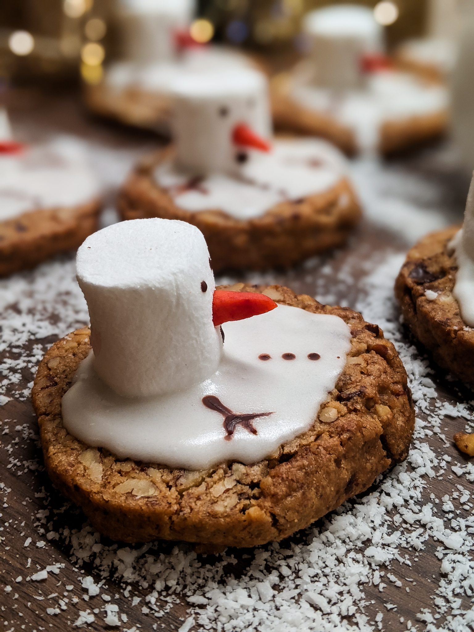 Sablés bonhommes de neige aux chamallows - Recettes faciles - Les